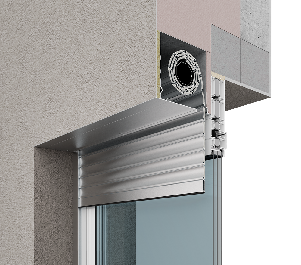 Скрытый короб устанавливается в оконном проеме Скрытый короб устанавливается в оконном проеме